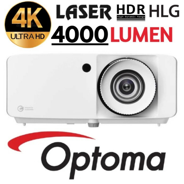 Optoma UHZ55 PROJECTOR 3000.0 Lumens 4K UHD Projector